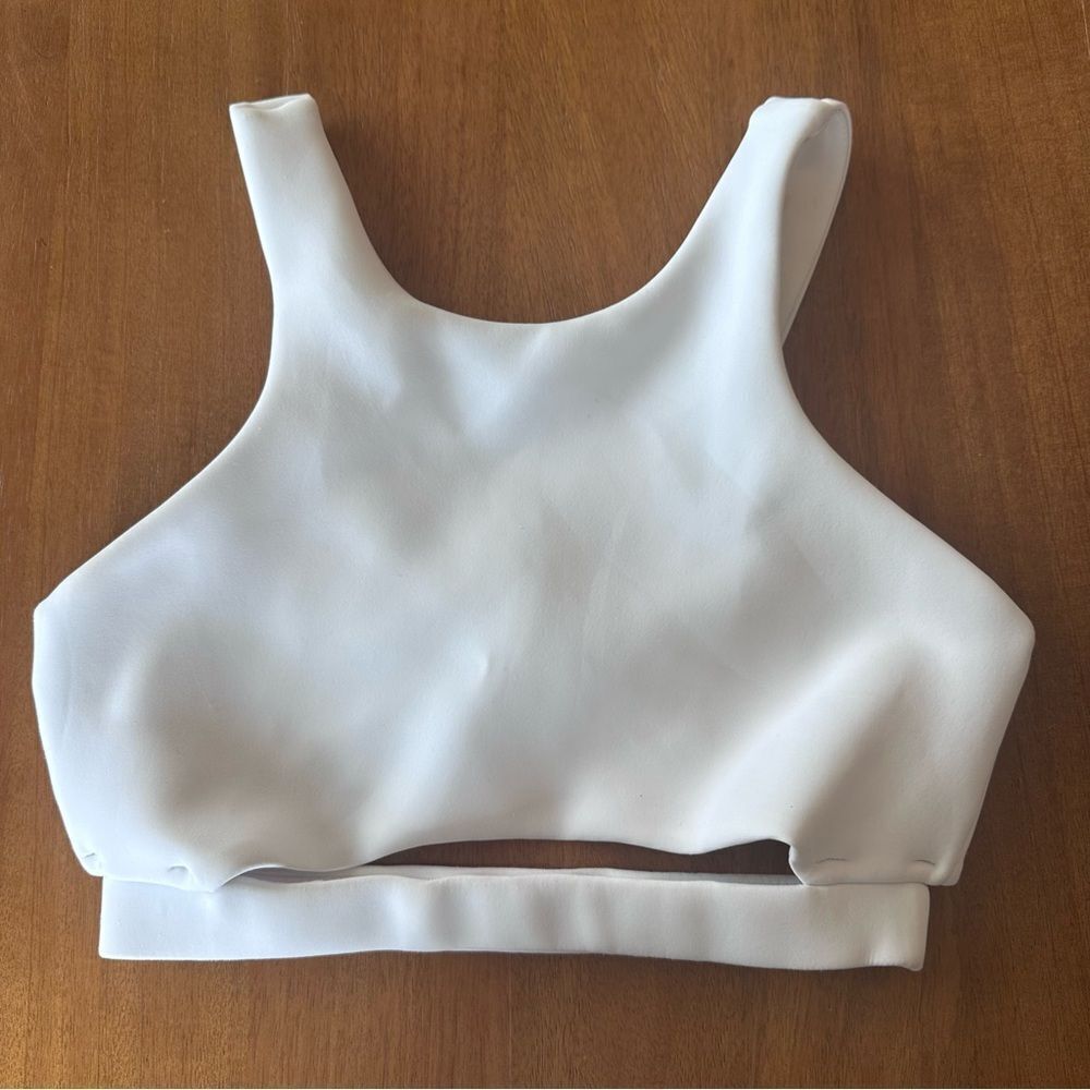 Cleo Harper White Coco Bralette Sports Bra Size XS
